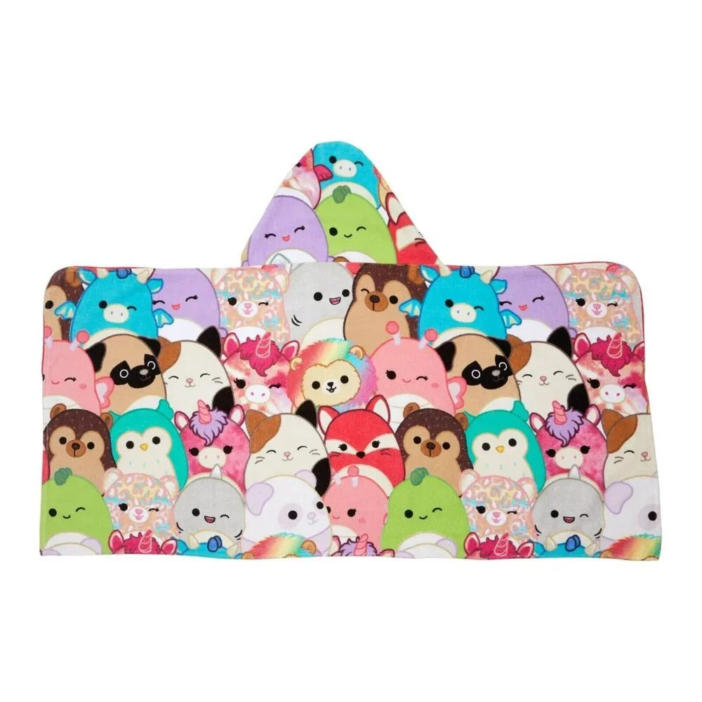 Squishmallows Kids Cotton Hooded Towel Wrap 50